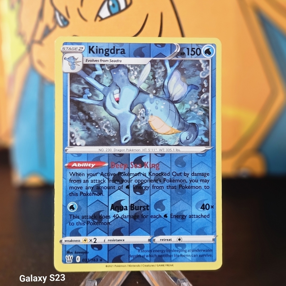 Kingdra 033/163 Pokémon TCG Reverse Holo Rare